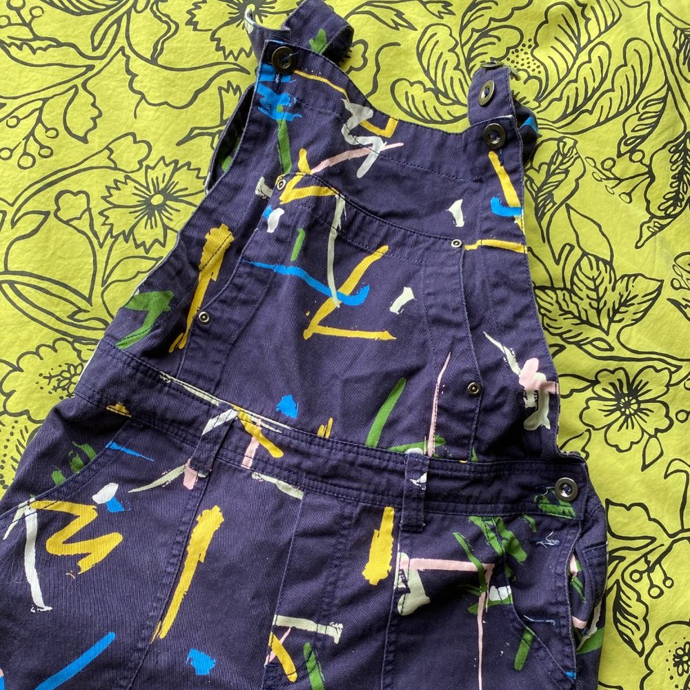 DANGERFIELD splatter painters overalls size 26